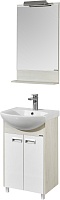 Акватон Мебель для ванной Бекка Pro 50 с зеркалом белая/дуб сомерсет