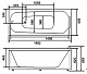 BellSan Акриловая ванна Лайма 160x70 с гидромассажем – фотография-8