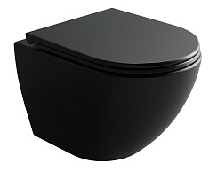 Ceramicanova Подвесной унитаз Metropol Торнадо CN4002TMB безободковый чёрный матовый