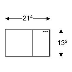 Geberit Кнопка смыва Sigma 60 115.640.SJ.1 черная – фотография-2