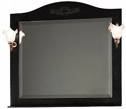 Водолей Зеркало для ванной "Виктория 110" черное – фотография-1