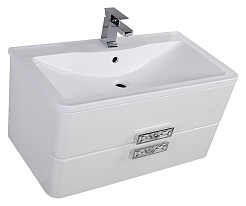 Aquanet Тумба с раковиной Паллада 90 белая – фотография-7