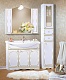 Бриклаер Мебель для ванной Лючия 100 белый глянец/золото – фотография-12