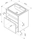 Am.Pm Тумба под раковину Func 60 подвесная темное дерево – картинка-22