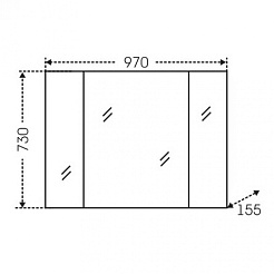 СанТа Мебель для ванной Юпитер 100 – фотография-7