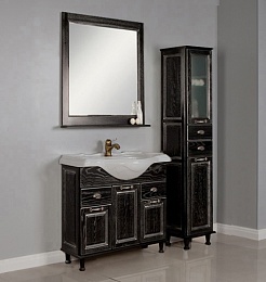 Акватон Зеркало для ванной Жерона 85 черное серебро – фотография-2