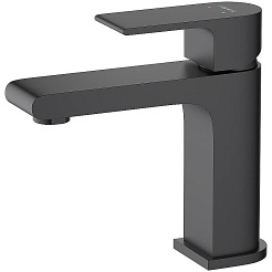 Aquatek Смеситель для раковины Лира AQ1410MB матовый черный – фотография-1