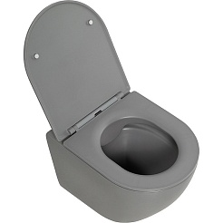 BelBagno Чаша унитаза подвесного Colorato BB062CHR-GR безободкового без сиденья – фотография-2