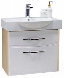 Акватон Мебель для ванной Инфинити 65 ясень коимбра, зеркало-шкаф – фотография-4