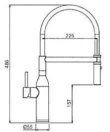 Frap Смеситель для кухни G4098-25 сатин – фотография-2