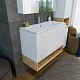 Бриклаер Мебель для ванной Кристалл 100 с нишей белая/дуб бунратти – картинка-24