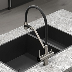 Sancos Смеситель для кухни Dora SC4003BN брашированный никель – фотография-2