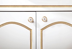 Бриклаер Мебель для ванной Лючия 80 белый глянец/золото, 1 шкафчик – фотография-6