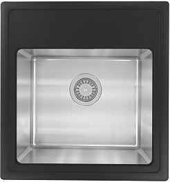 Florentina Мойка кухонная Комби 480 антрацит – фотография-1