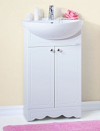 Бриклаер Мебель для ванной Лючия 55 белая – фотография-9