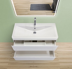 BelBagno Тумба с раковиной ALBANO 900 Bianco Lucido – фотография-2