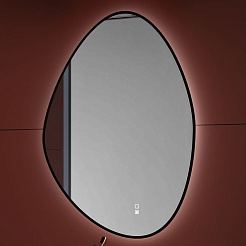 Aquanet Зеркало Контур 70x100 Led TX с подсветкой и антизапотеванием черное – фотография-3