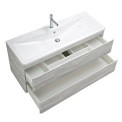 BelBagno Тумба под раковину Albano 120 подвесная Rovere Vintage Bianco – фотография-4