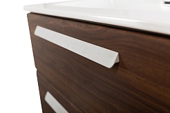 Cezares Тумба под раковину Eco Cer-N 100 орех шоколад софт без ручек – фотография-5