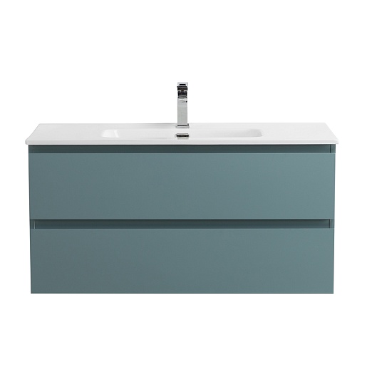 BelBagno Тумба под раковину Kraft 100 подвесная Голубой матовый – фотография-6