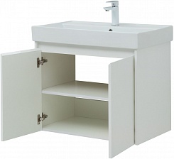 Aquanet Мебель для ванной Nova Lite 75 2 дверцы подвесная белая глянцевая – фотография-11