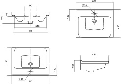 Onika Тумба с раковиной Эвада 60 подвесная белая – фотография-15
