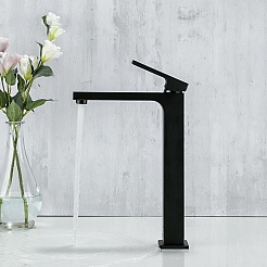 Gappo Смеситель для раковины G17-6 G1017-62 черный – фотография-2