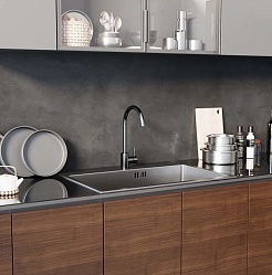 Mixline Смеситель для кухни 35k MLSS-0303 сталь – фотография-4