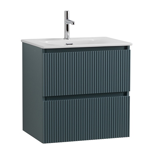 BelBagno Тумба с раковиной Uno 60 подвесная Голубой матовый с раковиной BB-8099-60 – фото-1