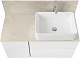 Акватон Мебель для ванной Мишель 100 с гранитной столешницей дуб эндгрейн/белый – фотография-24