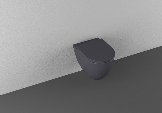 Allen Brau Чаша подвесного унитаза Reality 4.32006.AN антрацит – фотография-2