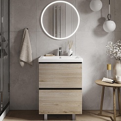 Vigo Мебель для ванной Cross 600-0-2 дуб давос натуральный – фотография-1