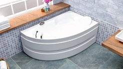 BellSan Акриловая ванна Грета 150x90 L с гидромассажем – фотография-3