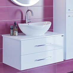 СанТа Тумба для умывальника Вегас 80 подвесная – фотография-1