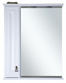 Misty Зеркало-шкаф для ванной Лувр 75 L белый – фотография-1