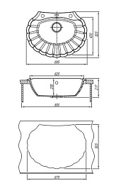 Florentina Мойка гранитная Гребешок черный – фотография-2
