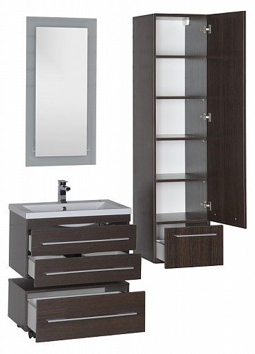 Aquanet Тумба подкатная "Нота 75" венге – фотография-10