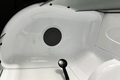 Royal Bath Душевая кабина Practic RB 8120BK1-M-BL 90x90 R стекло рифленое профиль черный матовый – фотография-6