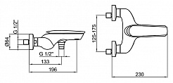 Webert Смеситель для ванны Aria AI850102844083 Brina – фотография-5