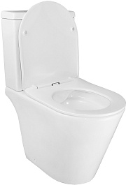 Azario Унитаз-компакт Flin AZ-1363C безободковый с бачком с сиденьем микролифт белый – фотография-7