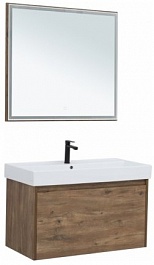 Aquanet Мебель для ванной Nova Lite 90 дуб рустикальный – фотография-1