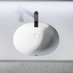 Ceramicanova Мебельная раковина Element 52 CN6076 белая – фотография-5