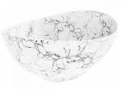 Teymi Раковина накладная в ванную Lori 60 белый мрамор T50498 – фотография-1