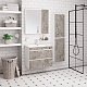 Runo Мебель для ванной Манхэттен 75 серый бетон – фотография-14