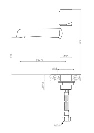 BelBagno Смеситель для раковины Uno UNO-LVM-NERO чёрный – фотография-2