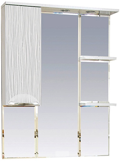 Misty Зеркальный шкаф Лорд 85 белый L – фото-1