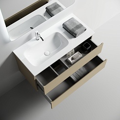 Sancos Тумба под раковину Folk 100 L капучино – фотография-2