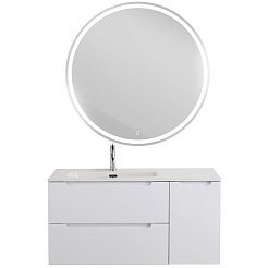 BelBagno Тумба под раковину Etna 100 L подвесная Bianco Lucido – фотография-13