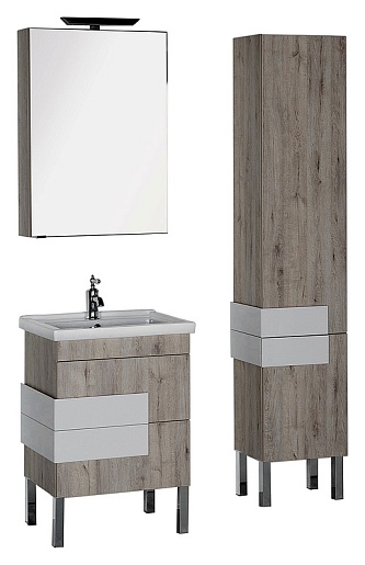 Aquanet Пенал для ванной "Мадейра 40" дуб кантри – картинка-5