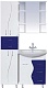 Misty Мебель для ванной Лагуна 65 3 ящика синяя R – фотография-7